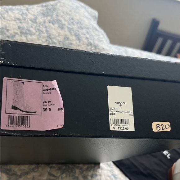 CHANEL Light Grey 2013 Interlocking CC Logo Moto Boots - Picture 13 of 13